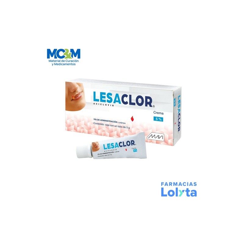 ACICLOVIR CREMA 5% C/5 G LESACLOR LAB MAVI | Website MC&M