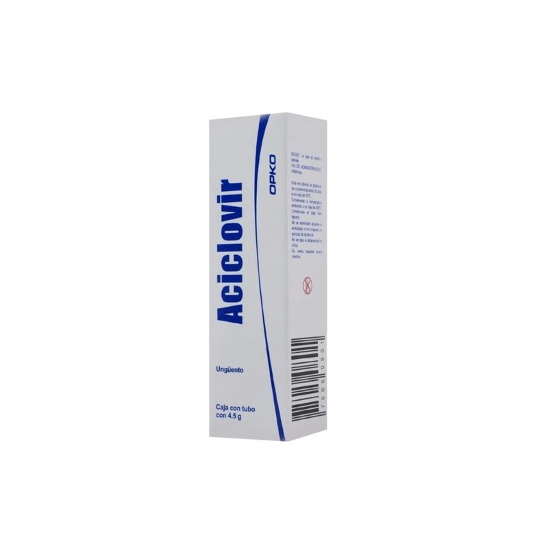 ACICLOVIR UNGÜENTO OFTALMICO 30 MG/G TUBO C/4.5 G LAB EXACTA | Website MC&M