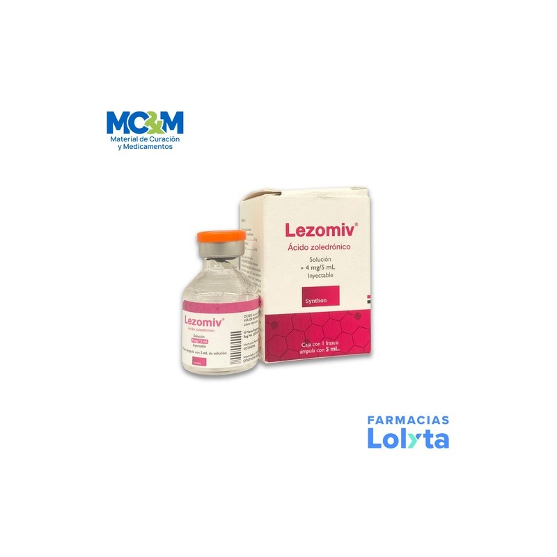 ACIDO ZOLEDRONICO SOL INY 4MG/5ML LEZOMIV LAB SYNTHON | Website MC&M