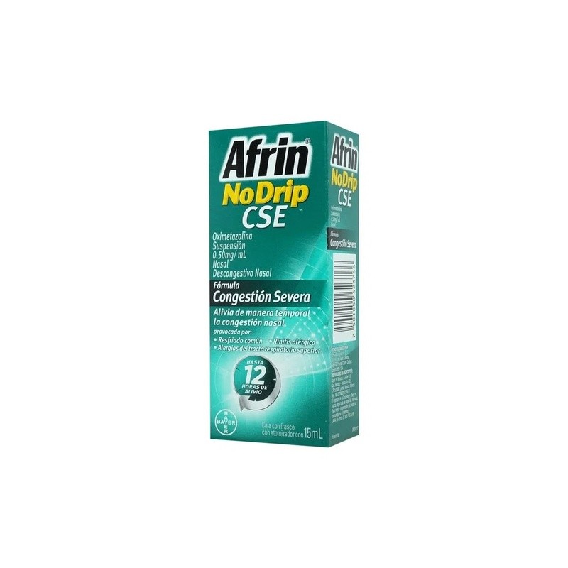 AFRIN NO DRIP CSE SUSP NASAL 0.50 MG/ML C/15 ML OXIMETAZOLINA LAB BAYER | Website MC&M