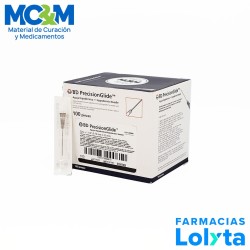 AGUJA HIPODERMICA 22G X 32 MM C/100 NEGRA REF 300081 BD | Website MC&M