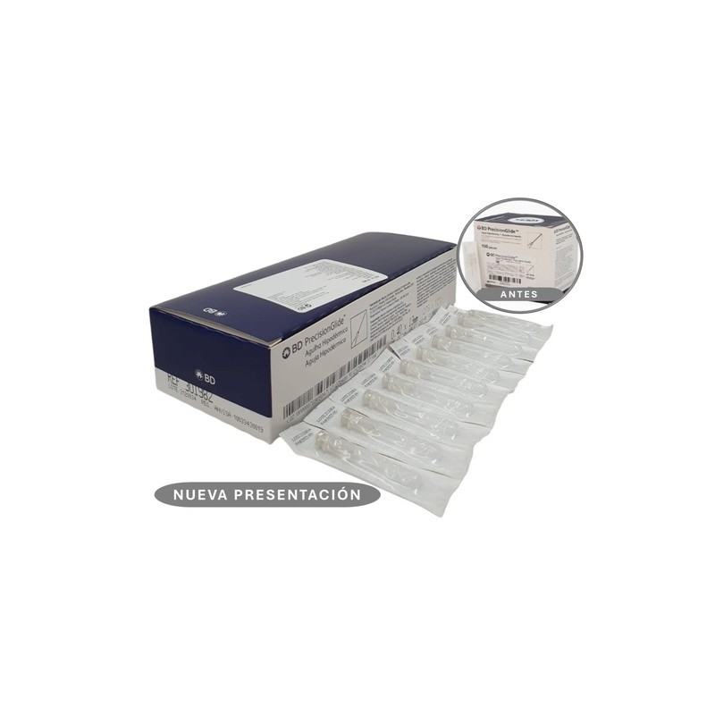 AGUJA HIPODERMICA 27G X 13 MM C/100 GRIS REF 301982 BD | Website MC&M