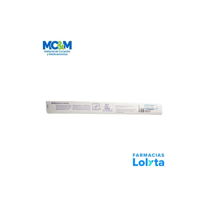 AGUJA WHITACRE 25 G X 4 11/16 IN LARGA BD REF 409442 | Website MC&M