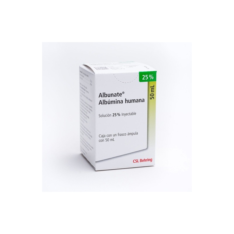 ALBUNATE 25% SOL INY 12.5 G/50 ML ALBUMINA HUMANA LAB CSL BEHRING | Website MC&M