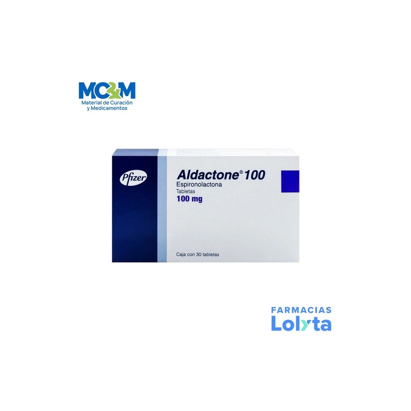 ALDACTONE 100 MG C/30 TAB ESPIRONOLACTONA LAB PFIZER | Website MC&M