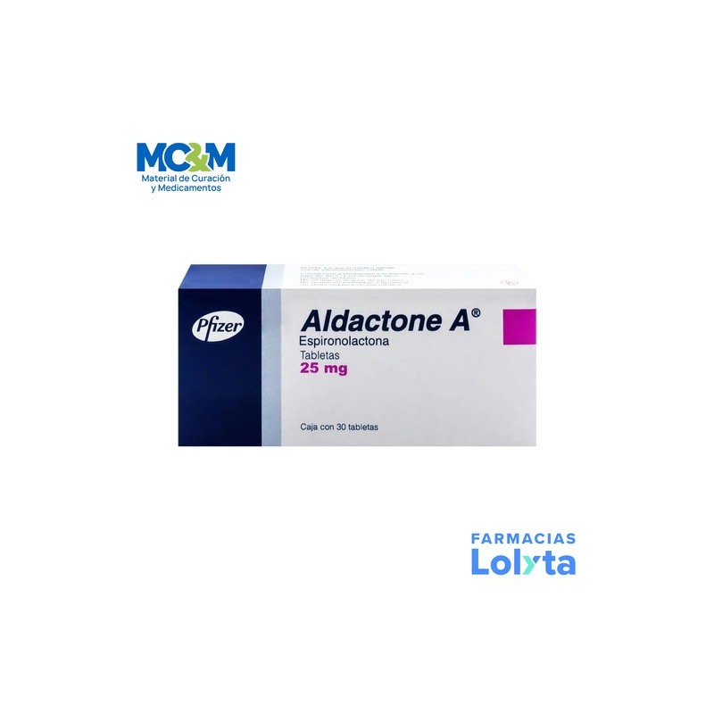 ALDACTONE A 25 MG C/30 TAB ESPIRONOLACTONA LAB PFIZER | Website MC&M