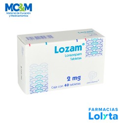 LORAZEPAM 2 MG C/40 TAB LOZAM LAB PSICOFARMA GRUPO II | Website MC&M