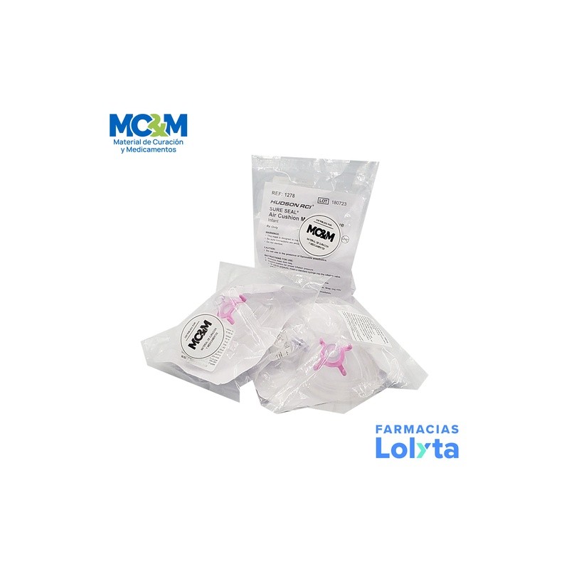 MASCARILLA PARA ANESTESIA #1 INFANTE ROSA REF 1278 HUDSON | Website MC&M