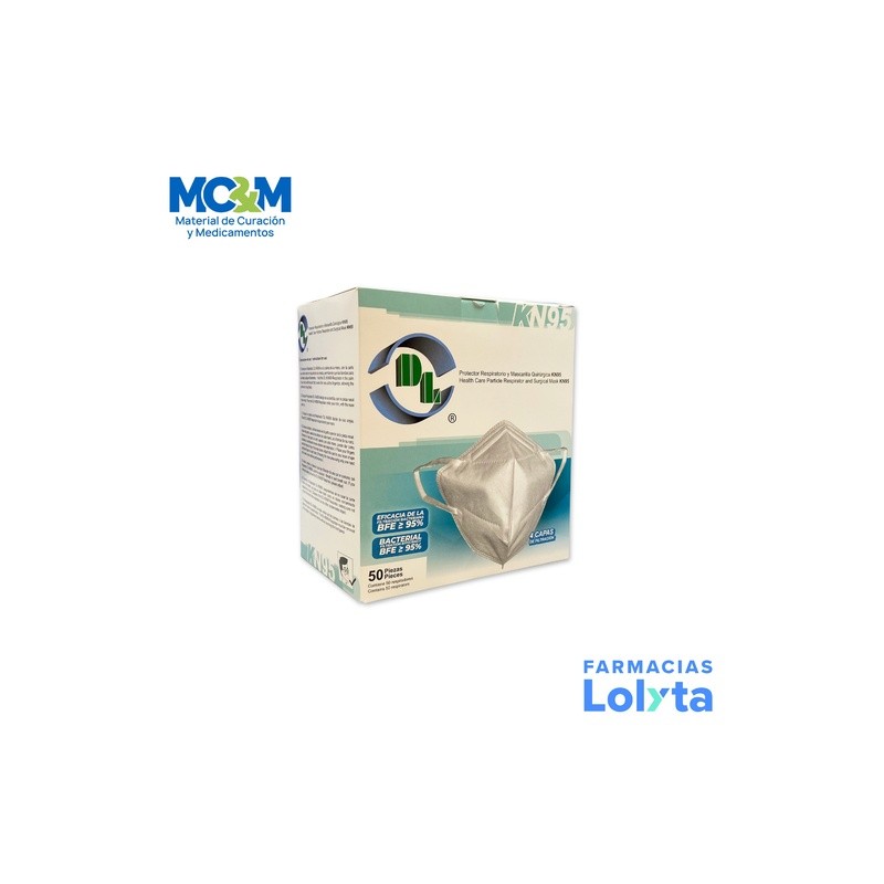 MASCARILLA PROTECTORA BLANCA KN95 C/50 PIEZAS DENTILAB | Website MC&M